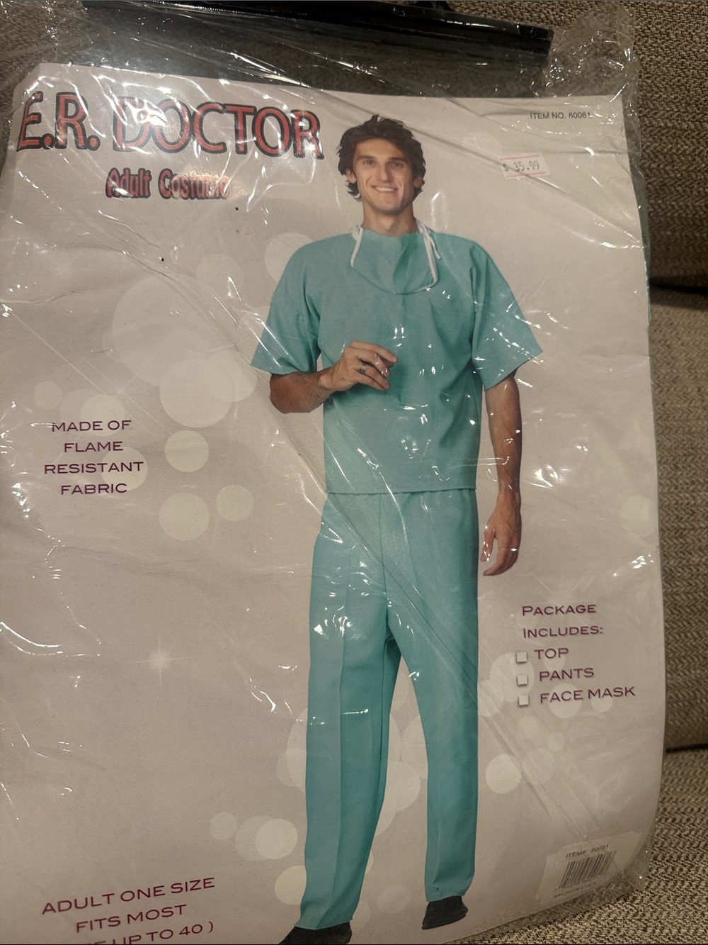 ER Doctor — costume still in package